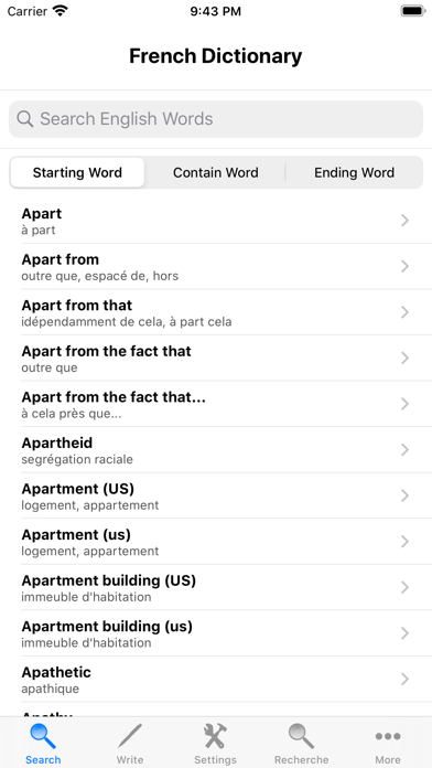 How to cancel & delete French Dictionary English Free With Sound - Dictionnaire Français Gratuit from iphone & ipad 1
