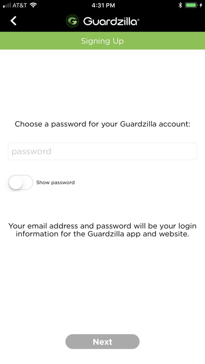 Guardzilla app best sale not working