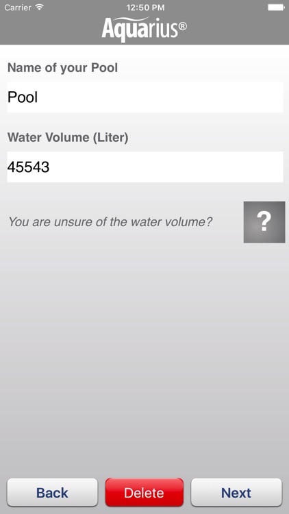 Water test Aquarius