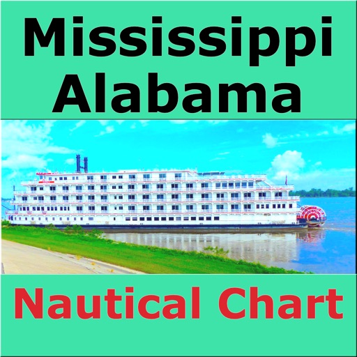Mississippi-Alabama Marine Map