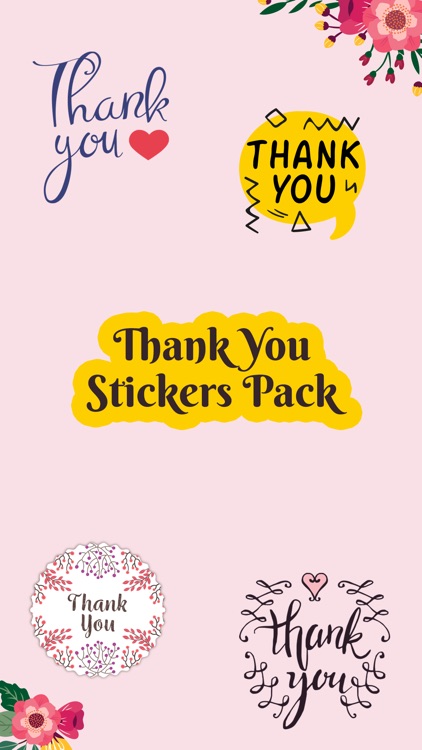 Thank you Greetings Stickers