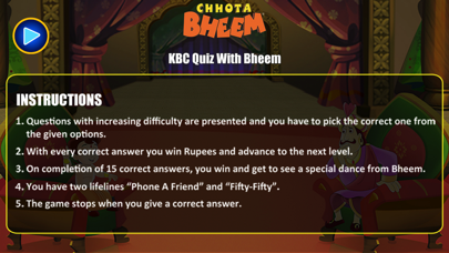 How to cancel & delete Quiz Like KBC with Bheem from iphone & ipad 1
