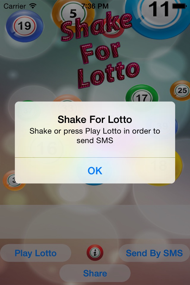 Shake For Lotto screenshot 2