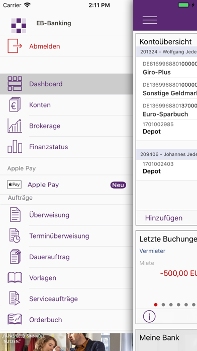 How to cancel & delete EB-Banking from iphone & ipad 1