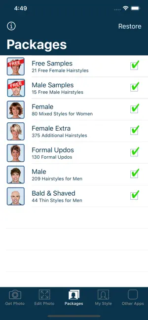 Captura de Pantalla 8 Hairstyle Try On iphone
