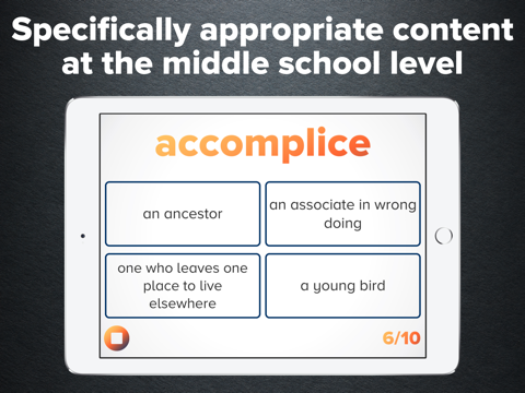 Middle School Vocab Challenge screenshot 4