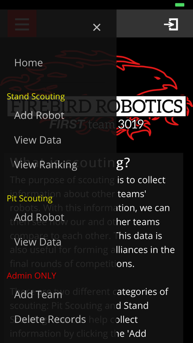 Firebird Robotics Scouting App screenshot 3