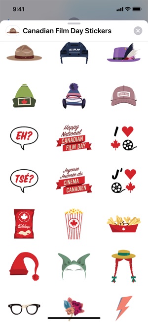 Canadian Film Day Stickers