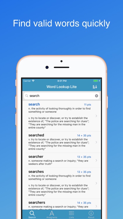 Word Lookup Lite by Peter Hunt