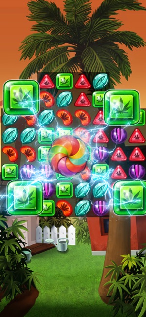 Weed Match 3 Candy Jewels