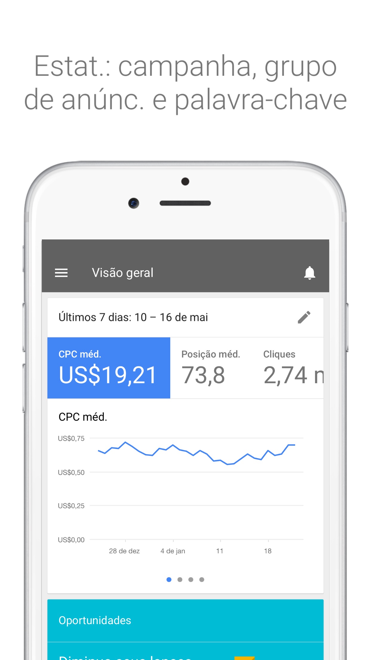 Screenshot do app Google Ads