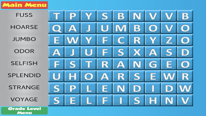 Word Search Grades 1-6 HD