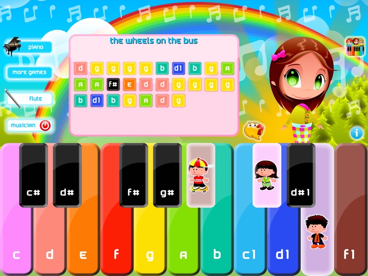 Cute Piano Lite play and learn