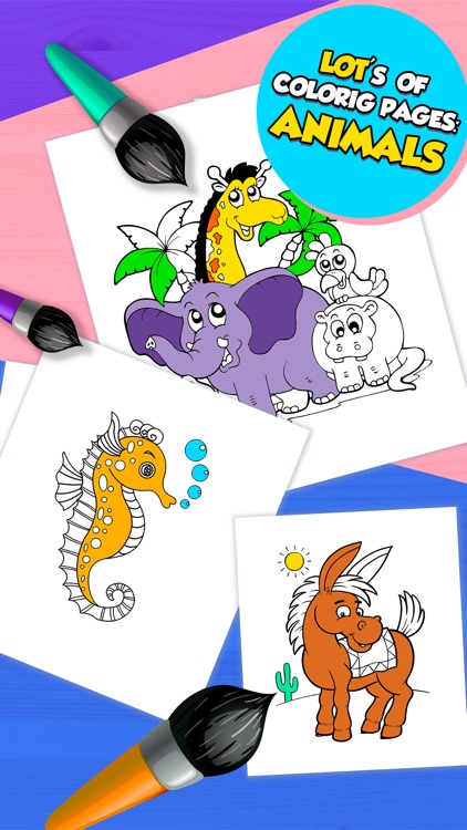 Kids Coloring Book Baby Learn screenshot-3