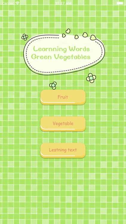 LearnningWords-GreenVegetables