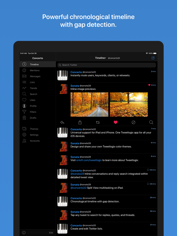 Tweetlogix for Twitter screenshot