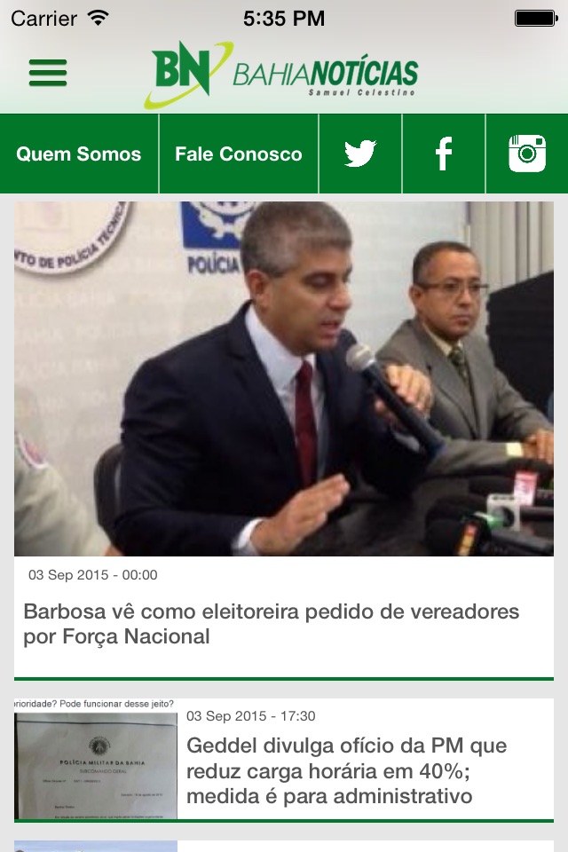 Bahia Notícias screenshot 2