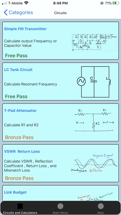 Electronics Circuit Calculator By Mustafa T. Mohammed