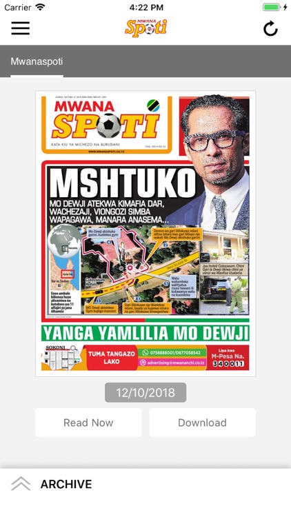 Mwanaspoti Epaper App