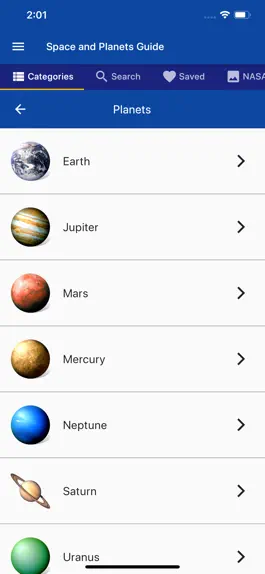 Game screenshot Space and Planets Guide apk