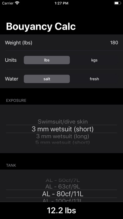 Buoyancy Calc