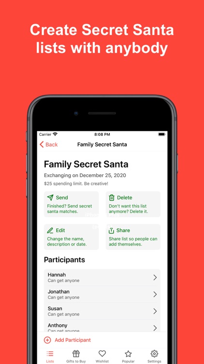 Simple Secret Santa Generator By Anthony Dito