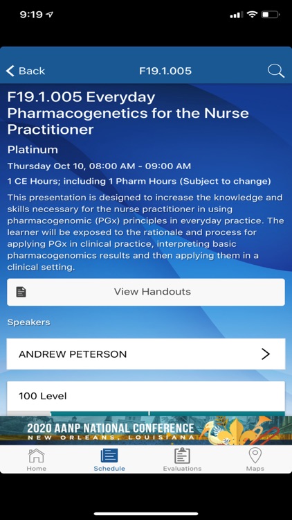 2019 AANP Fall Conference screenshot-3