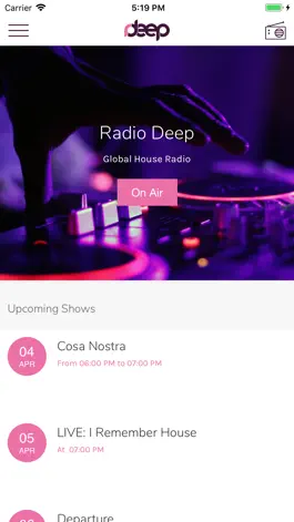 Game screenshot Radio Deep - House Radio mod apk