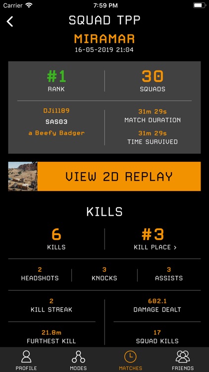Stats Tracker for PUBG