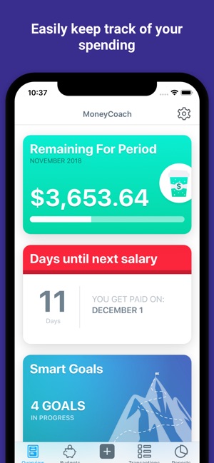 Moneycoach Save Money Easily On The App Store - iphone screenshots