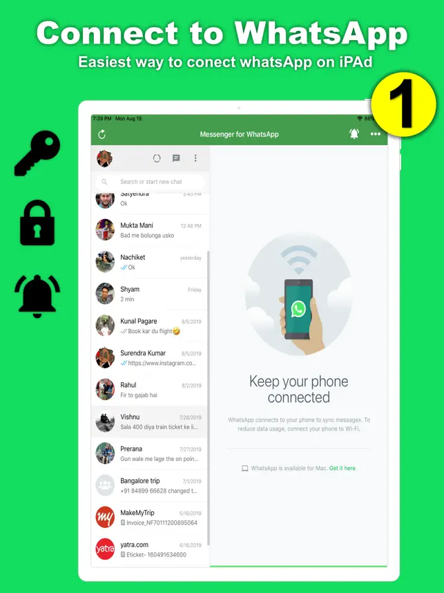 Captura de Pantalla 1 Messenger for WhatsApp ++ iphone