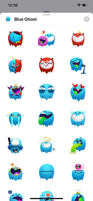 Blue Ghost Sticker Pack(圖1)-速報App