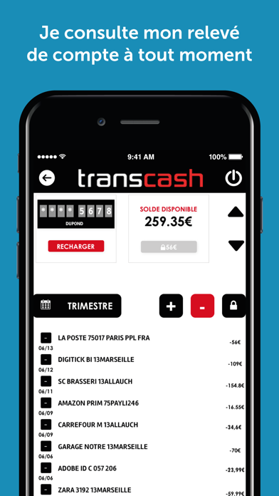 Transcash® Mastercard® screenshot 4