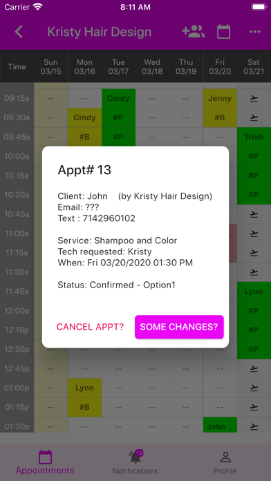 Scheduling/Clients Management screenshot 4
