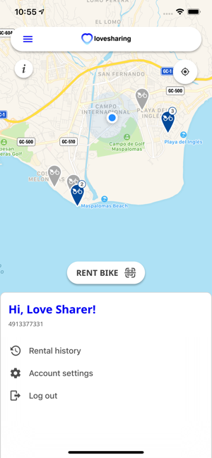 Lovesharing bikes