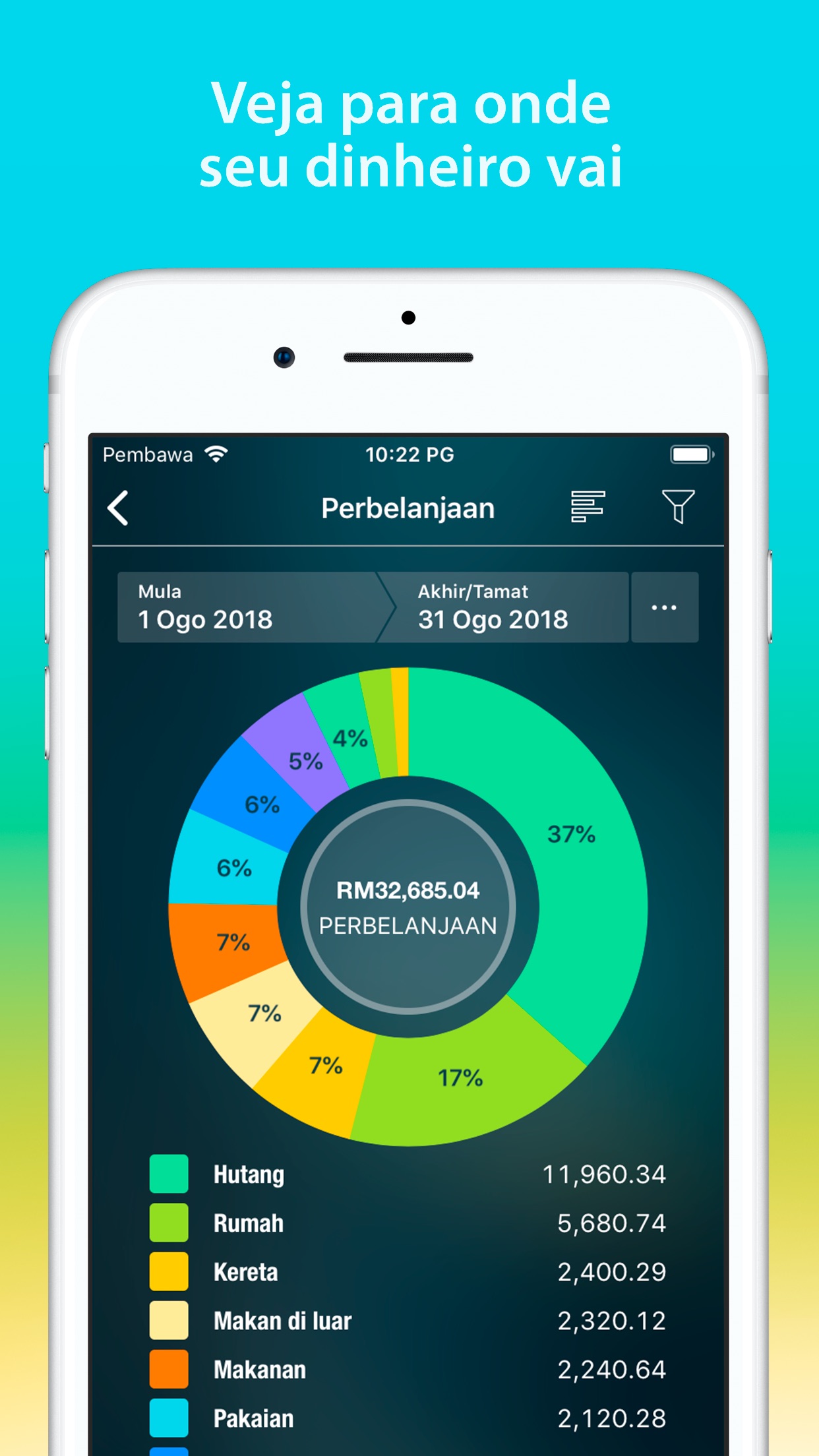 Screenshot do app Money Pro: Finanças Pessoais