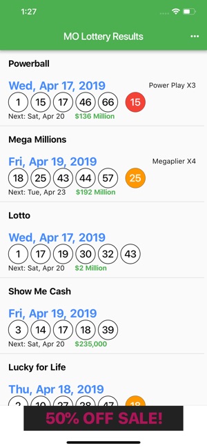 MO Lottery Results(圖1)-速報App