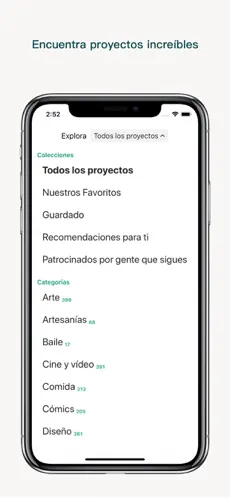 Screenshot 2 Kickstarter iphone
