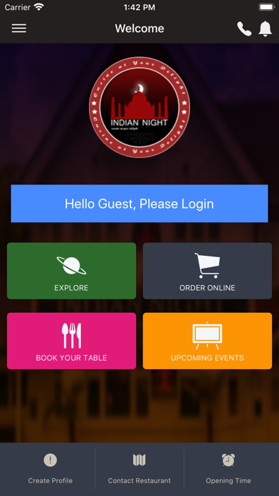 Indian Night Restaurant App screenshot 2