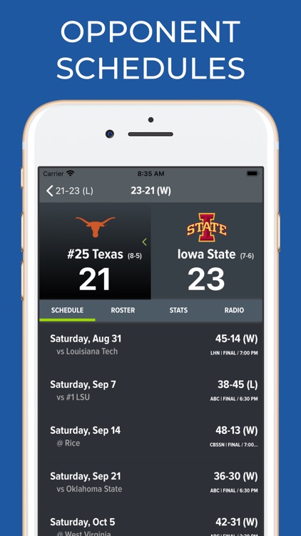 Iowa State Football Schedules screenshot-7