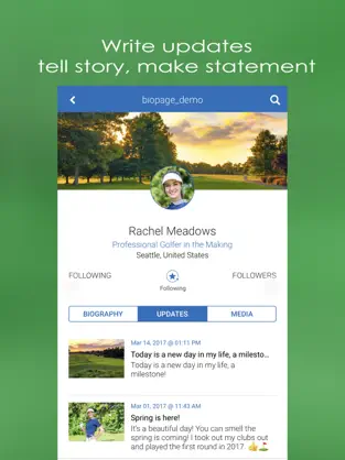 Captura 2 Biopage - Biography & Stories iphone