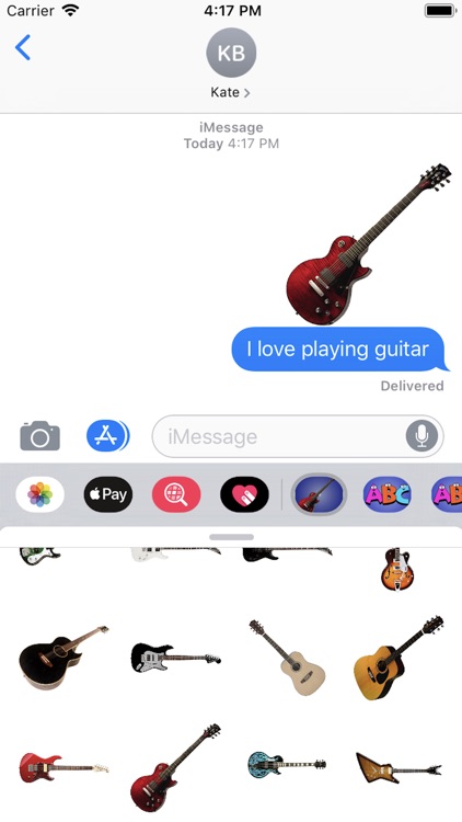 Guitar-Emojis Stickers