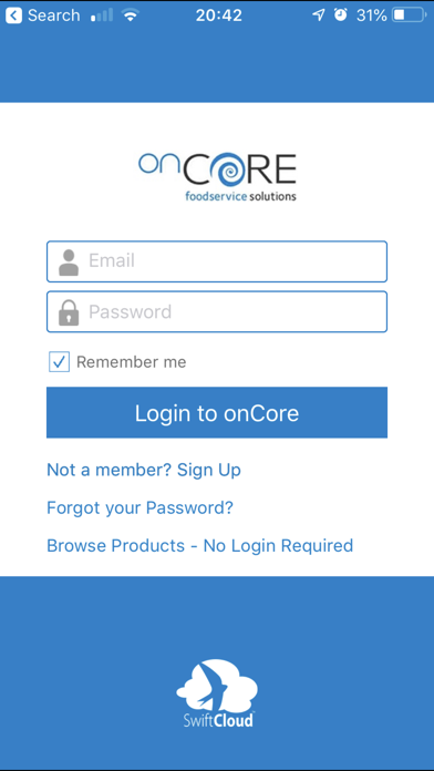 How to cancel & delete onCore Foodservice from iphone & ipad 1