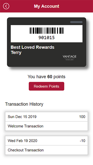 Vantage Rewards screenshot 2