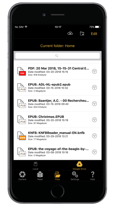 Screenshot of KNFB Reader Enterprise6