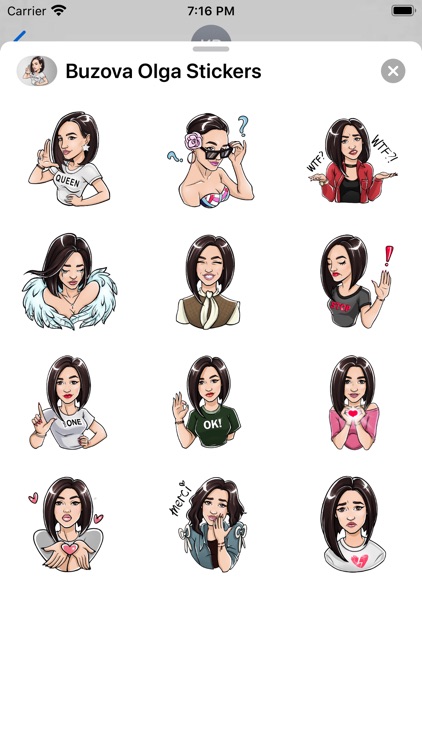 Buzova Olga Stickers