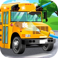 School Bus Car Wash Games