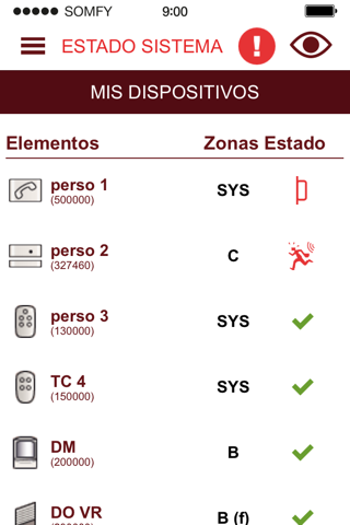 Somfy Alarm screenshot 4