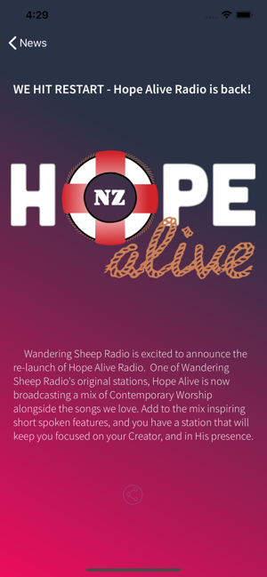 Hope Alive Radio NZ(圖4)-速報App