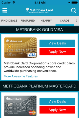 Metrobank Card - náhled